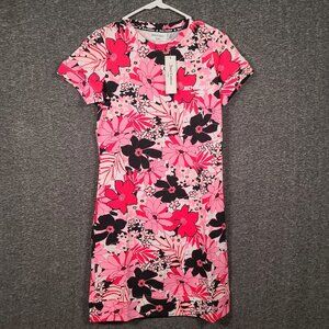 NWT Juicy Couture Women's Size  XS Cotton Pink Floral T-Shirt Dress